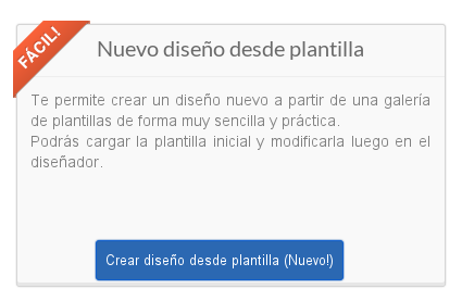 Nuevo diseño desde plantilla