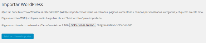 Plugin importar en funcionamiento